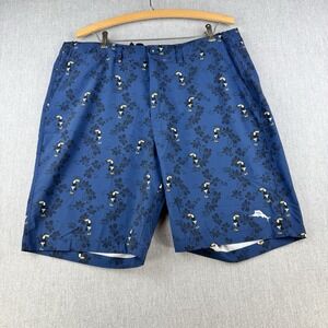 Tommy Bahama Shorts Mens 36 Blue IslandActive Toucan Golf Casual Stretch